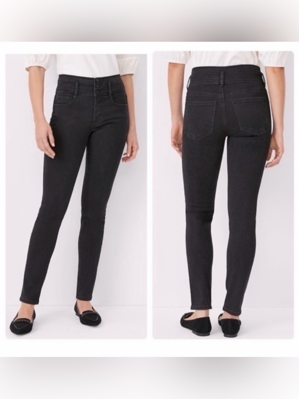 Ann Taylor Sculpting High Rise Skinny Jeans (Curvy)
